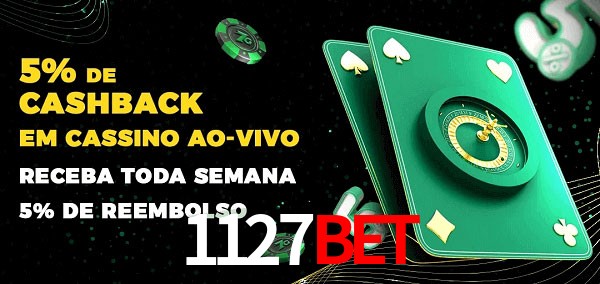 Promoções do cassino ao Vivo 1127bet
